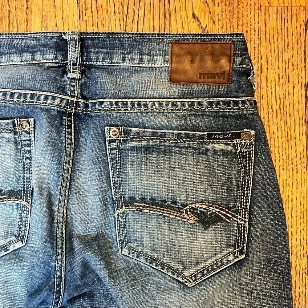 Mavi Zach Jeans Men’s Size 34 x 34 Low Rise Easy Straight Leg Denim Medium Wash - Picture 12 of 12